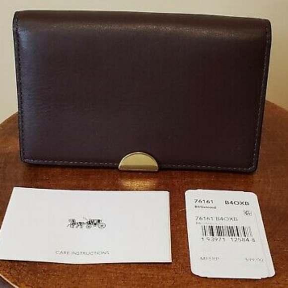 Coach Dreamer Card Case Leather NWT
